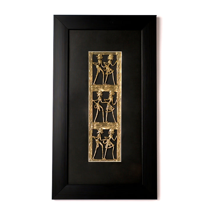 Brass Dhokra Art Wall Hanging, (Black, 18 inch) – Shambhavi Creations