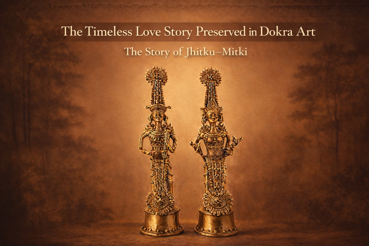 Jhitku–Mitki Love Story of Bastar Eternal Dokra Art Heritage IndiaIN