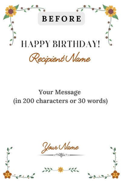 Echoes of Art Plaque -  Happy Birthday