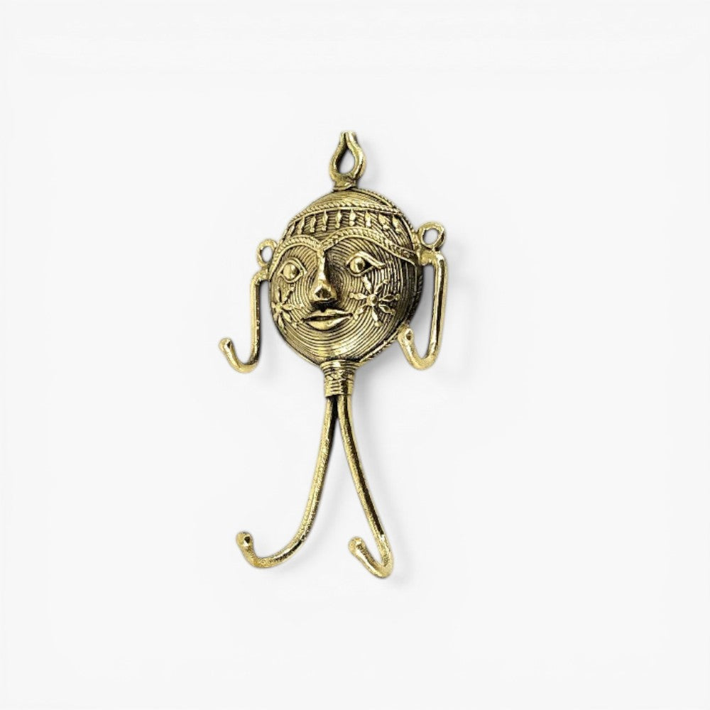 Handcrafted brass wall key hanger for home décor