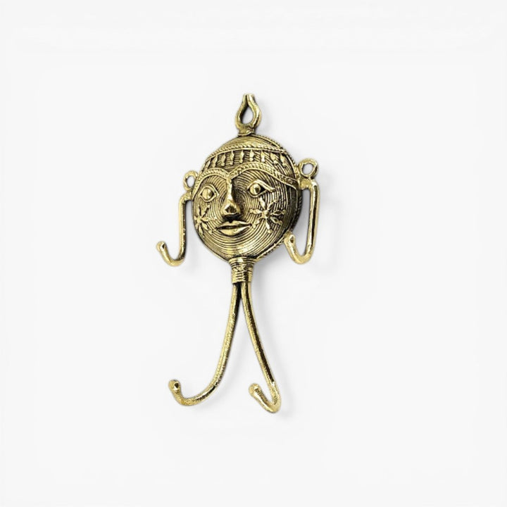 Handcrafted brass wall key hanger for home décor