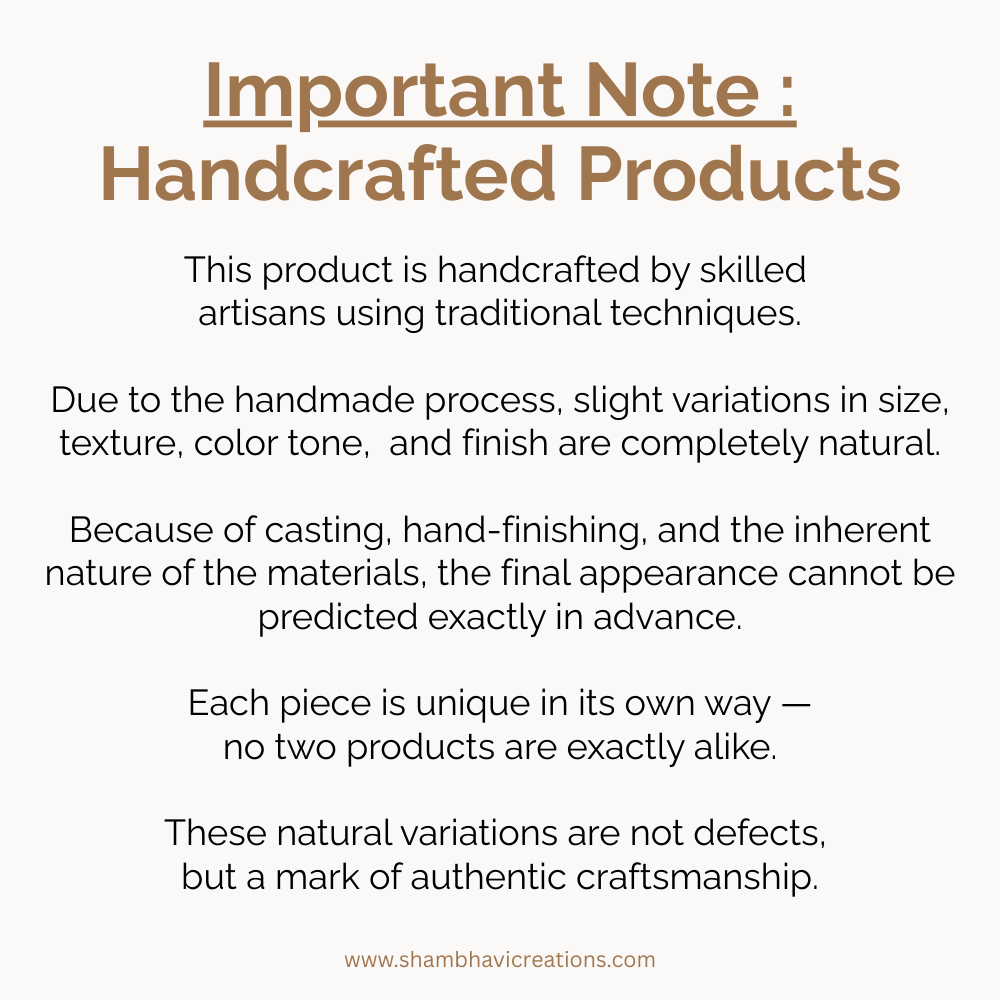 Important Note Handcrafted Products shambhavi creations