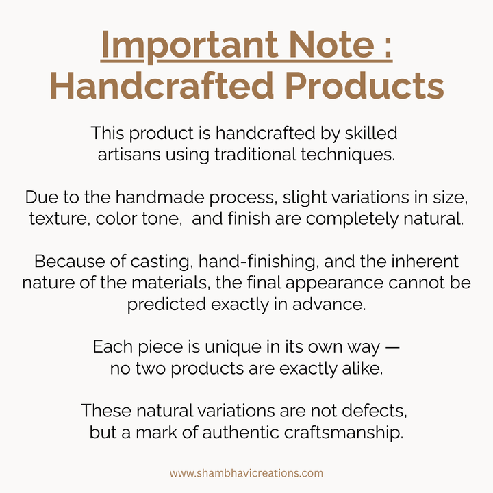 Important Note Handcrafted Products shambhavi creations