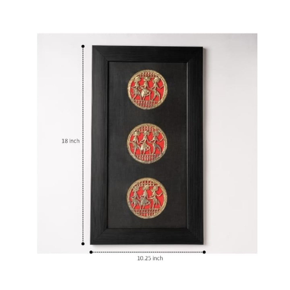Handmade Dokra brass circular celebration wall décor