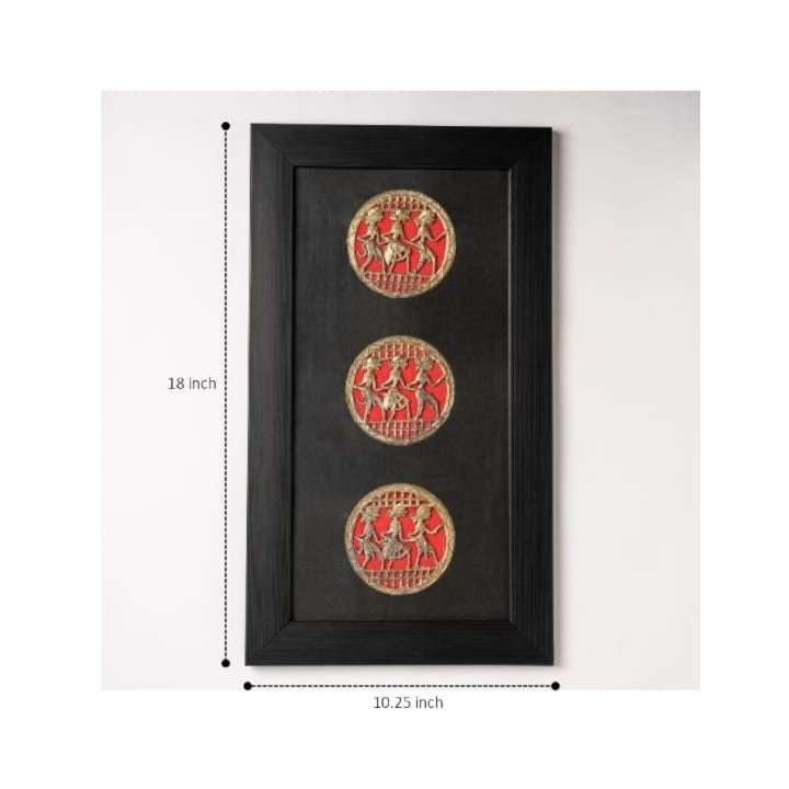 Handmade Dokra brass circular celebration wall décor