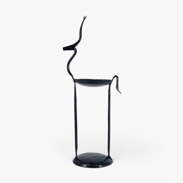 Bastar Dokra art inspired metal deer candle stand for home décor