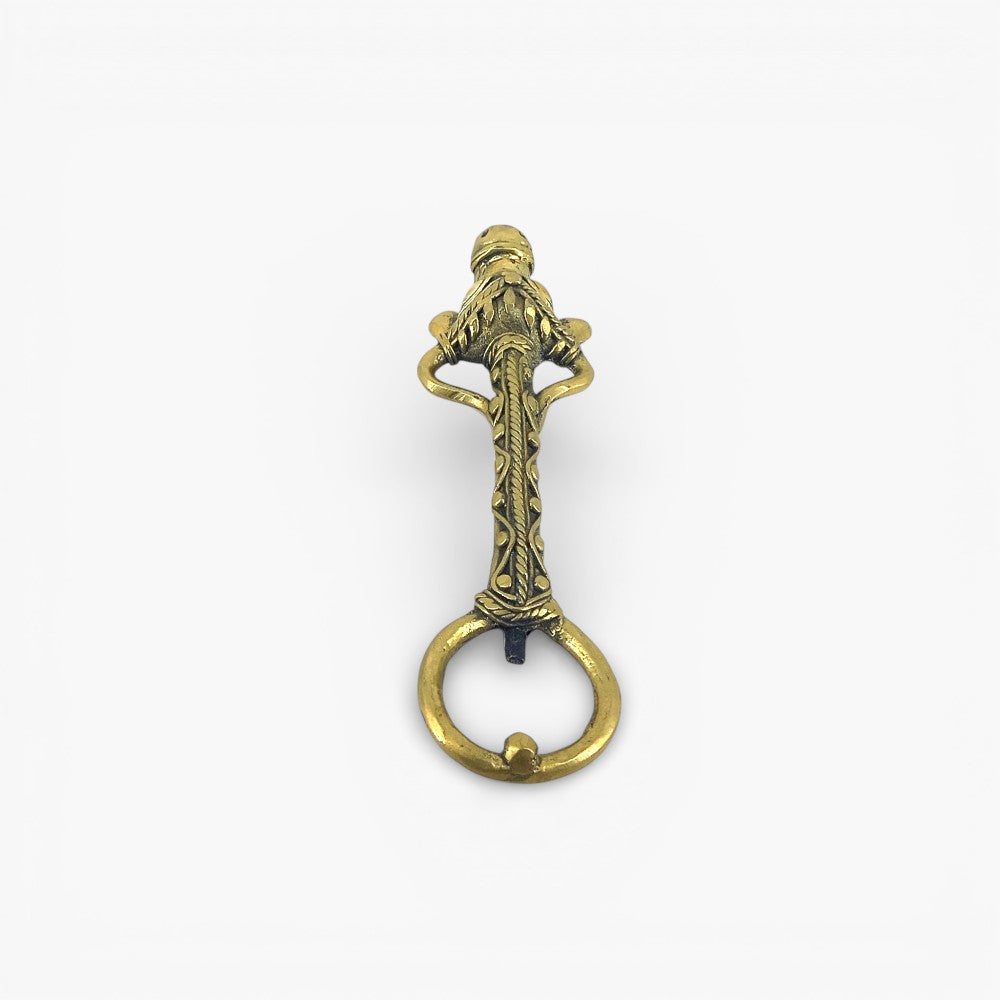 Decorative bell metal bottle opener with magnet