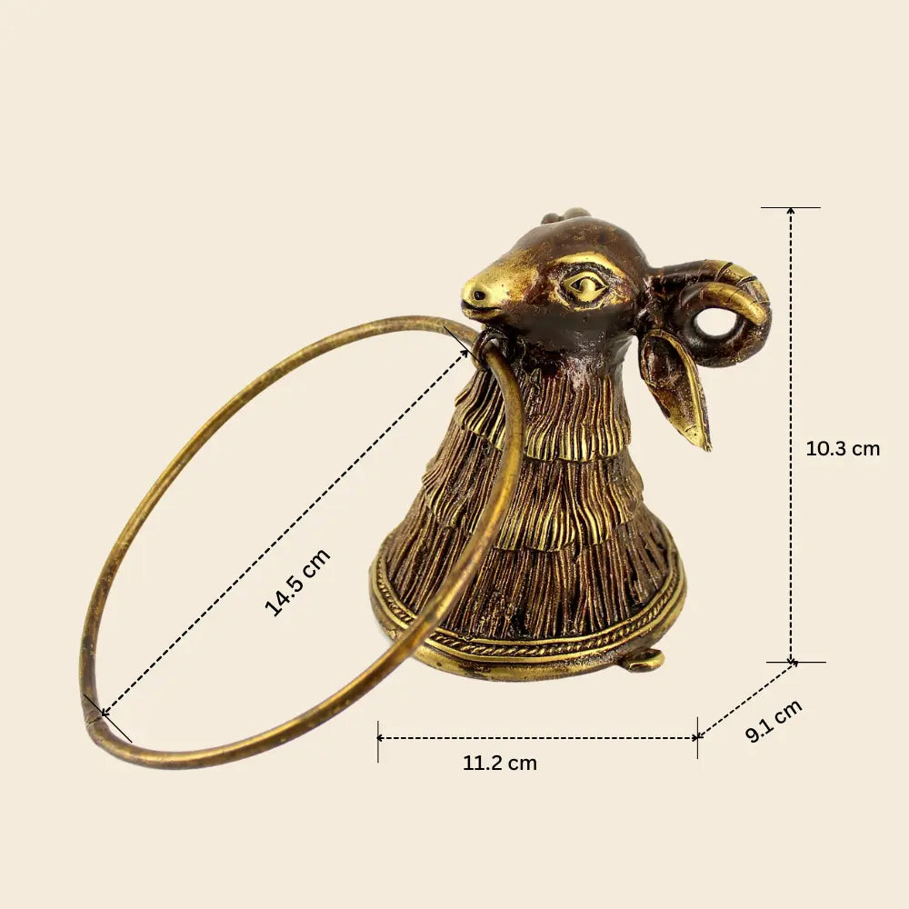 Bronze finish brass lamb bathroom towel holder