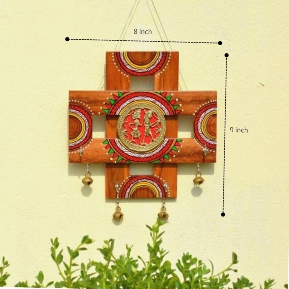 wooden-key-hanger-entryway-bastar-art