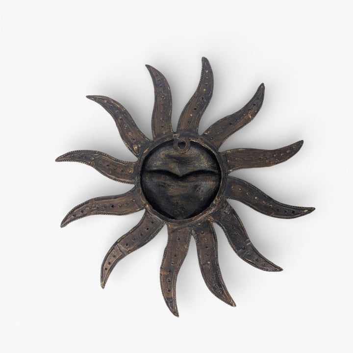 Handmade brass sun wall hanging Bastar Dokra art wall decoration