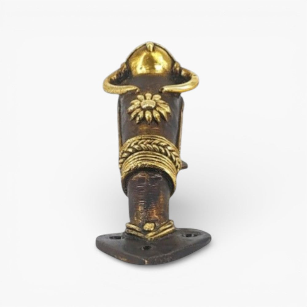 Solid brass bull motif door handle for main door