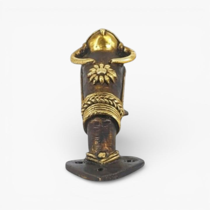 Solid brass bull motif door handle for main door
