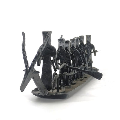 Bastar Iron Craft Long Kerala Boat  (Black, 14 x 4 inch)