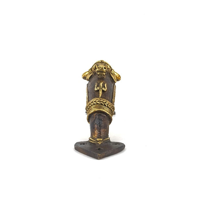 Solid brass bull motif door handle for main door