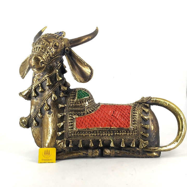 Bull with Drawn Wide Horns
