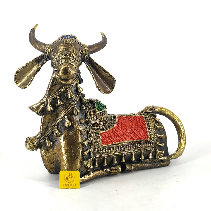 Bull with Drawn Wide Horns