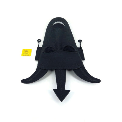 Bastar Iron Art Trident Mask Wall Hanging (Black, 12 inch)
